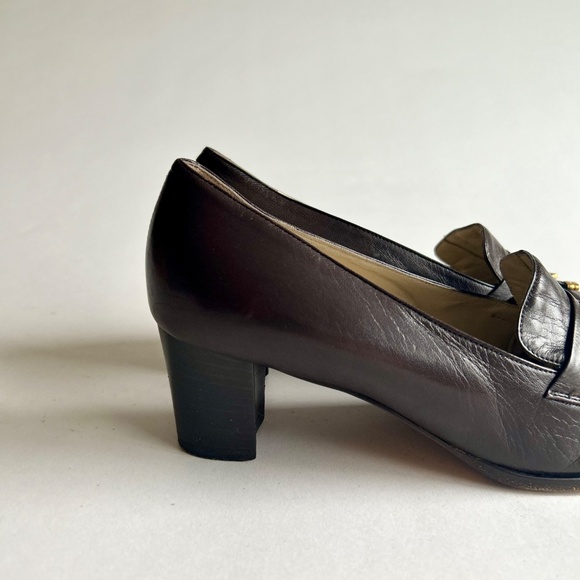 Bally Brown Genuine Leather Classic Pumps size 8.5N - Picture 14 of 15